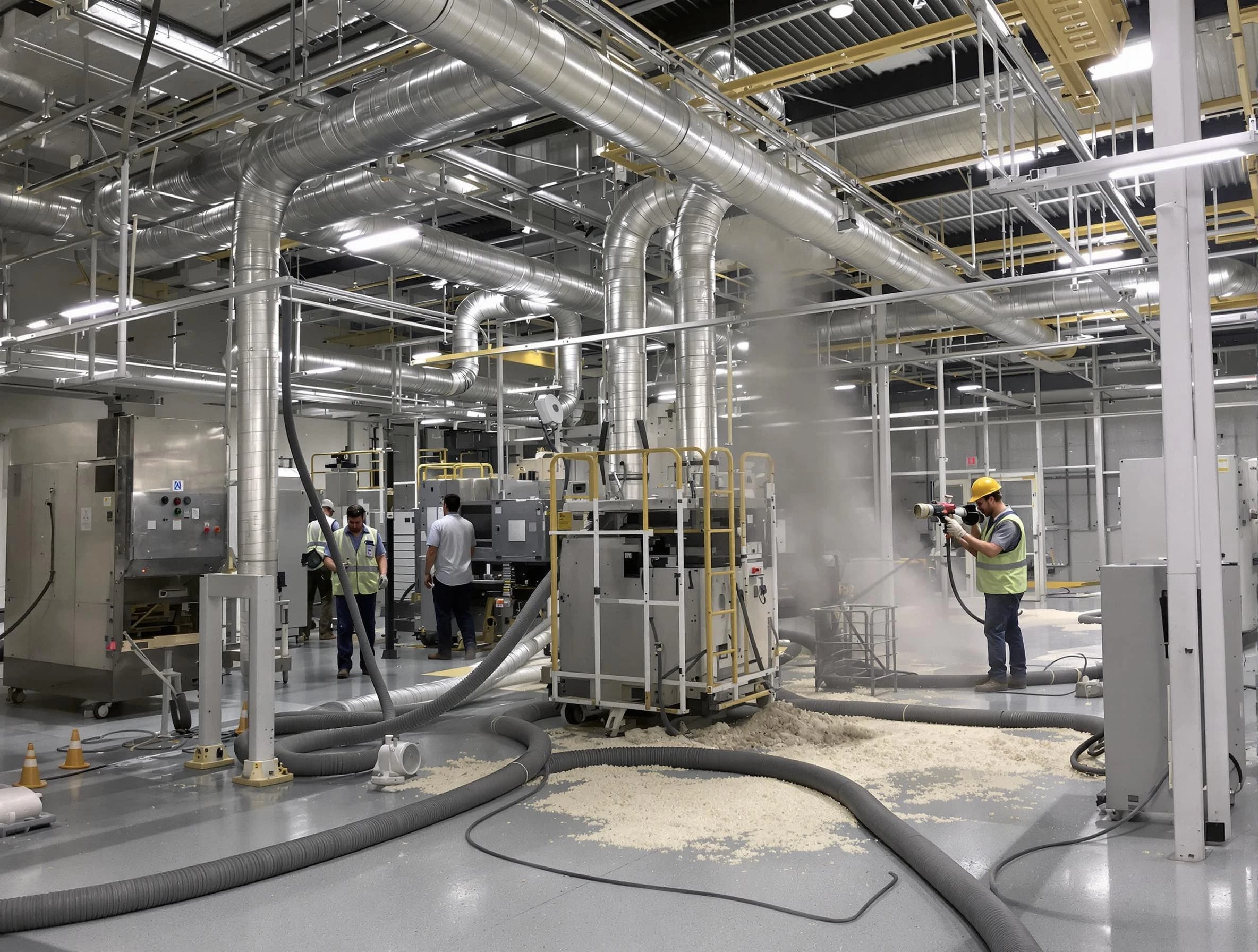 Heavy-duty industrial duct cleaning by Rancho Cucamonga Air Duct Cleaning in Rancho Cucamonga