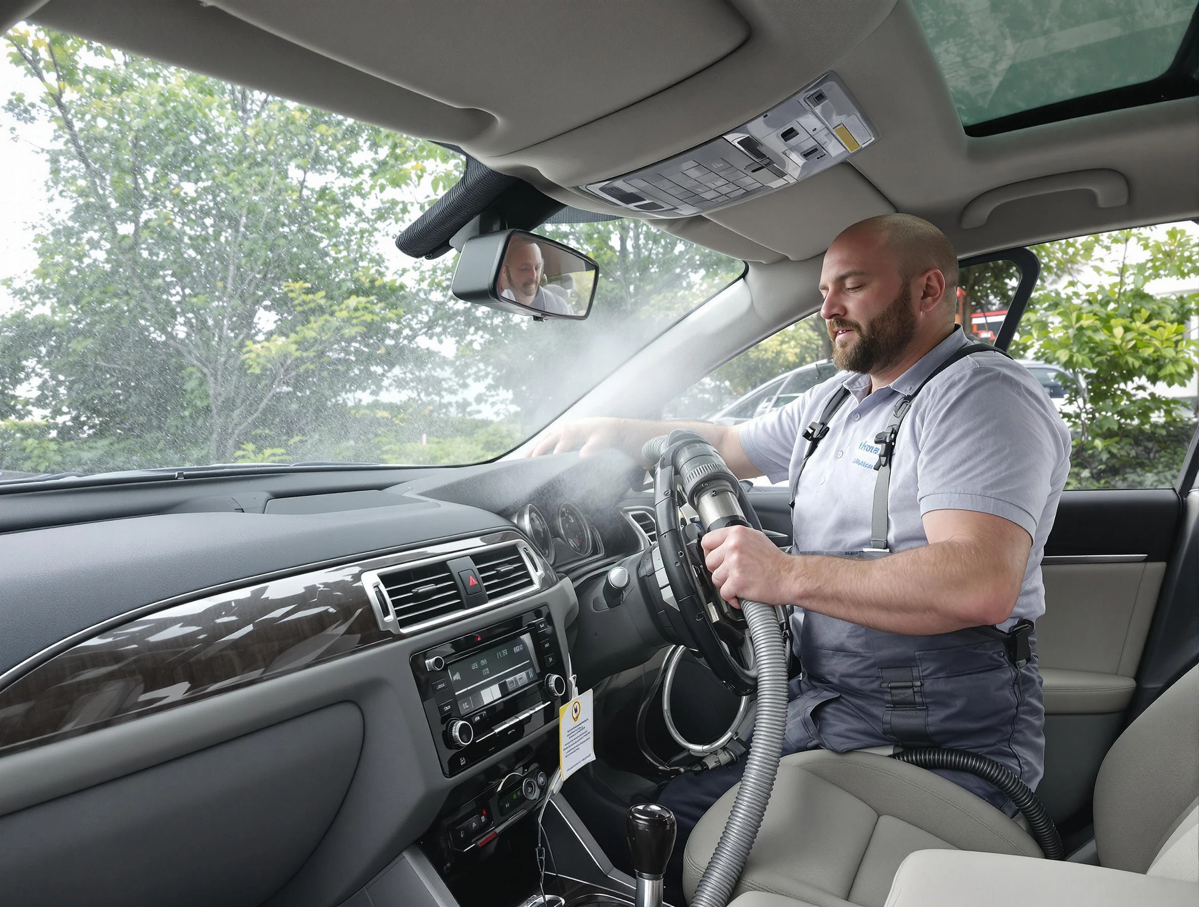 Rancho Cucamonga Air Duct Cleaning specialist performing professional car duct cleaning in Rancho Cucamonga